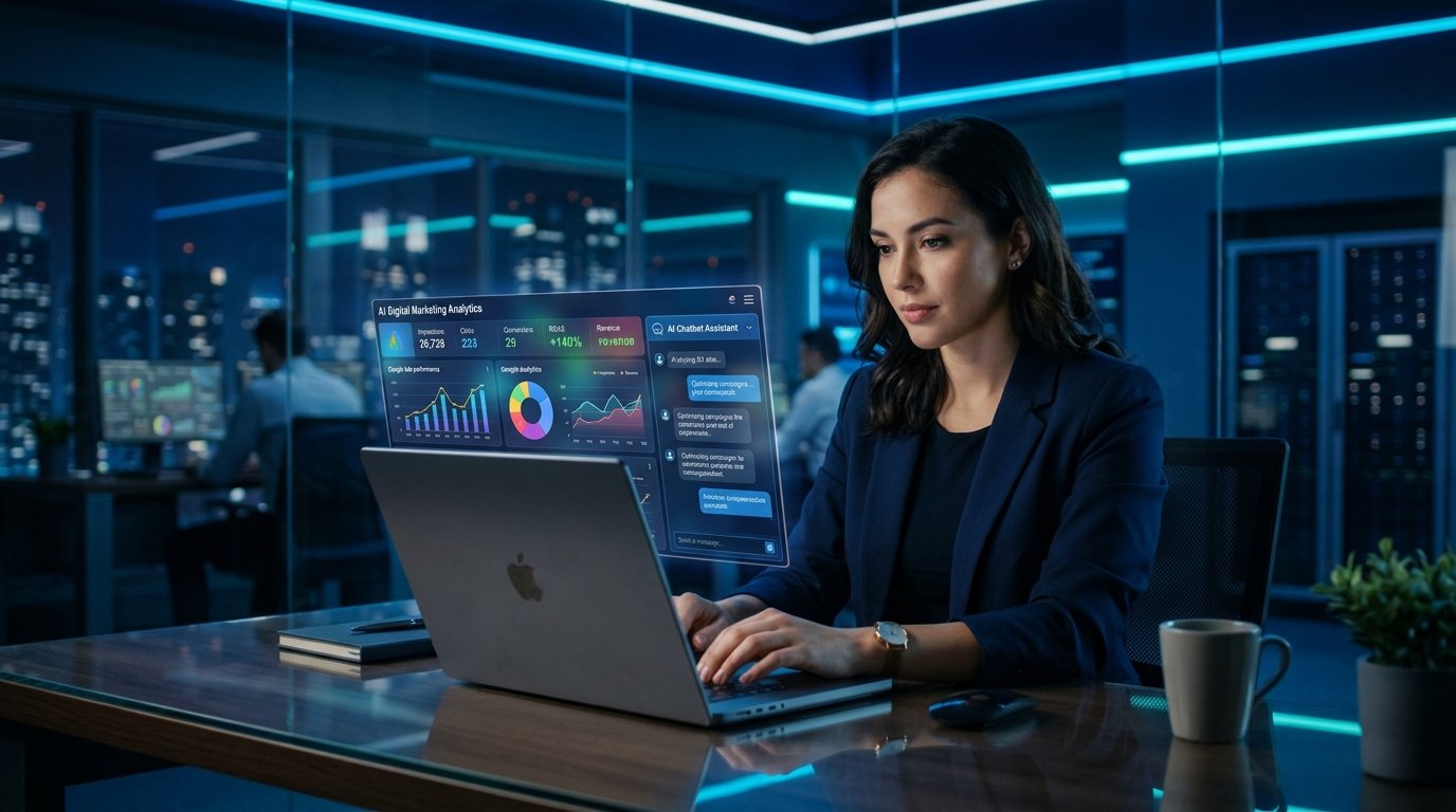 Digital Marketing Professional with AI Interface
